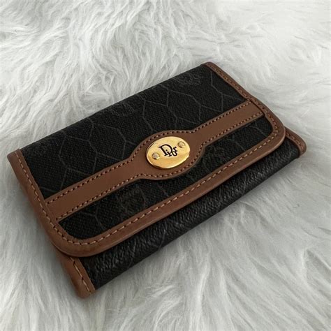 christian dior key holder|authentic dior monogram wallet.